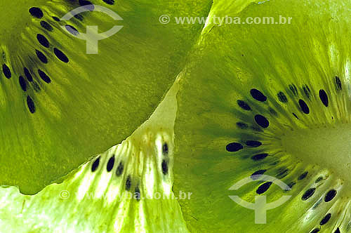  (Actinidia chinensis) Fruta - Detalhe de kiwi 