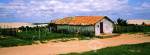  Casa típica do litoral nordestino - Jericoacoara - CE - Brasil  - Jijoca de Jericoacoara - Ceará - Brasil