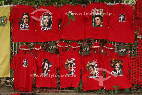  Camisas com a foto de Che Guevara - Caracas - Venezuela - Janeiro 2006  