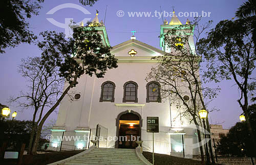  Matriz de Nossa Senhora da Conceição à noite - Resende - RJ - Brasil  - Rio de Janeiro - Rio de Janeiro - Brasil