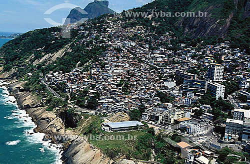  Favela do Vidigal - zona sul do Rio de Janeiro - RJ - Brasil  - Rio de Janeiro - Rio de Janeiro - Brasil