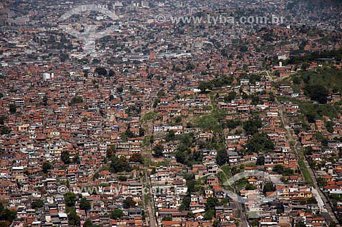  Vista aérea de favela - Rio de Janeiro - RJ - Brasil  - Rio de Janeiro - Rio de Janeiro - Brasil