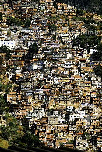  Morro dos Prazeres - favela em Santa Teresa - Rio de janeiro - RJ - Brasil / Data: 2005 