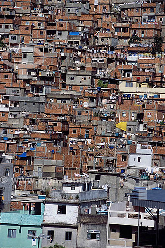  Casas em favela - Rocinha - Rio de Janeiro - RJ - Brasil  - Rio de Janeiro - Rio de Janeiro - Brasil