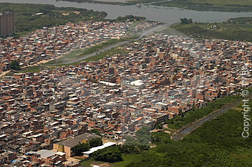  Vista aérea da favela 