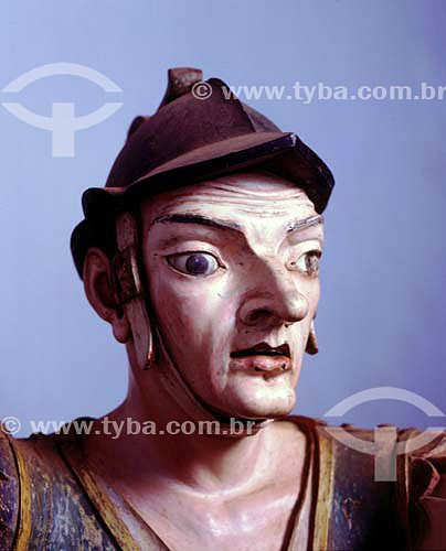  Detalhe de soldado romano - Esculturas de Aleijadinho  - Congonhas - Minas Gerais