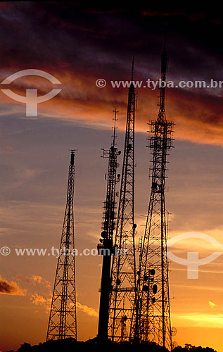  Antenas de telecomunicação no Sumaré - Rio de Janeiro - RJ - Brasil  - Rio de Janeiro - Rio de Janeiro - Brasil
