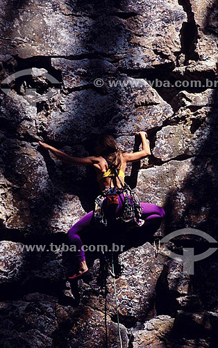  Monica Pranzl (Released 36) - alpinismo - subida em artificial no paredão das Paineiras - Floresta da Tijuca - Rio de Janeiro - RJ - Brasil  - Rio de Janeiro - Rio de Janeiro - Brasil
