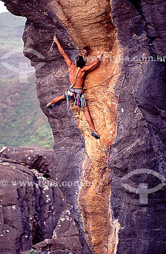  Alpinista na Serra do Cipó - MG - Brasil  - Minas Gerais - Brasil