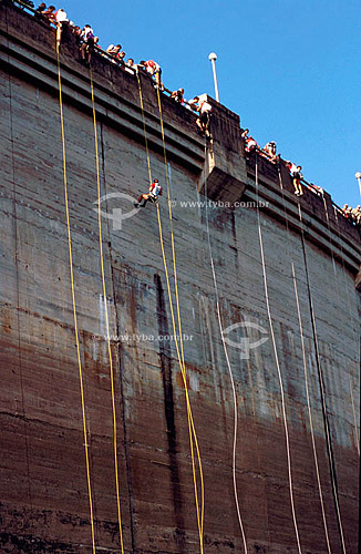  Rapel na represa d´água de Piraí durante o Rio Eco 2001- Piraí - RJ - Brasil  - Piraí - Rio de Janeiro - Brasil