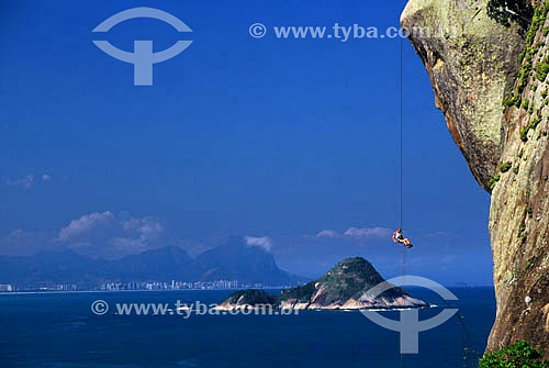  Rapel (rappel) - Barra de Guaratiba - RJ - Brasil  - Rio de Janeiro - Rio de Janeiro - Brasil