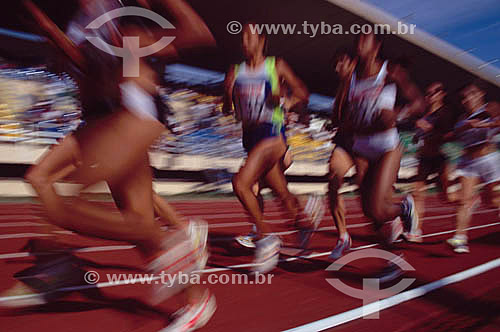  Esporte - Atletas correndo no Estádio Célio de Barros no Maracanã  Rio de Janeiro  RJ / Data: 2007 