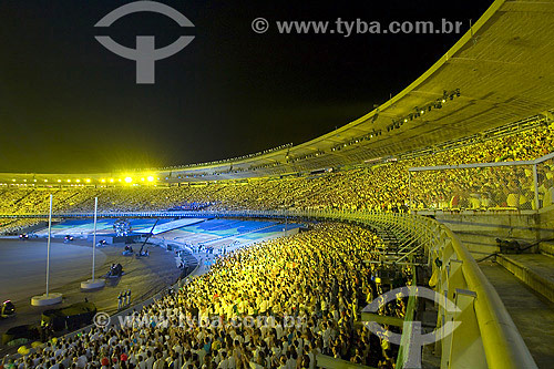  Cerimônia de abertura dos Jogos Pan-americanos Rio 2007 - Estádio Mário Filho - Rio de Janeiro - RJ - Brasil  - Rio de Janeiro - Rio de Janeiro - Brasil