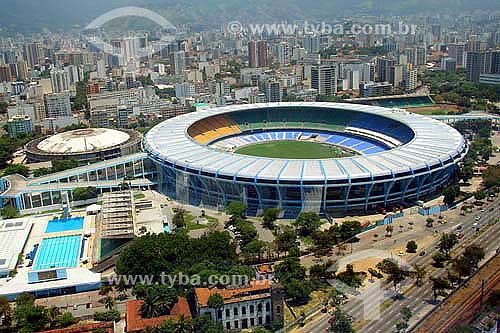  Vista aérea do Estádio do Maracanã - Rio de Janeiro - RJ - Brasil - November 2006

  O estádio é Patrimônio Histórico Nacional desde 26-12-2000.  - Rio de Janeiro - Rio de Janeiro - Brasil