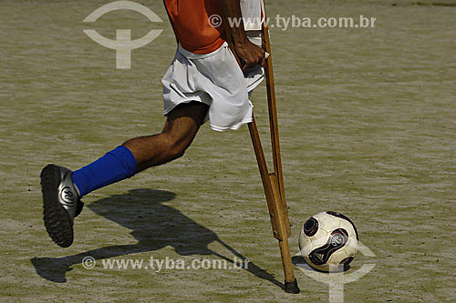  Futebol de Deficientes - Aterro do Flamengo - Rio de Janeiro - RJ - Brasil - Jun/2007  - Rio de Janeiro - Rio de Janeiro - Brasil