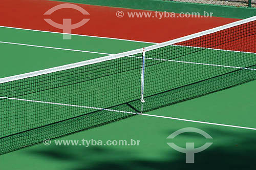  Esporte - quadra de tênis - rede 