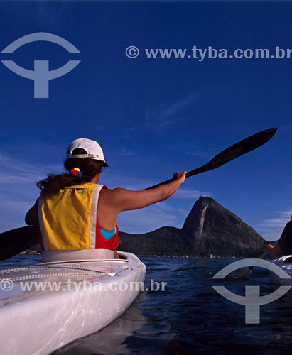  Canoagem na baía de guanabara  próximo a  Ilha de Cotunduba  Rio de Janeiro  - Rio de Janeiro - Rio de Janeiro - Brasil