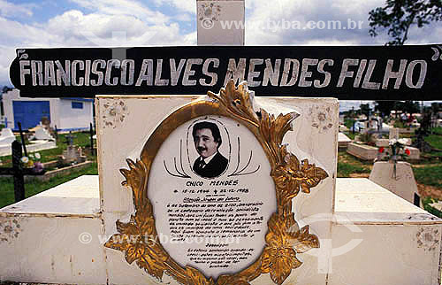  Túmulo de Chico Mendes em Xapuri - Acre - Brasil  - Xapuri - Acre - Brasil