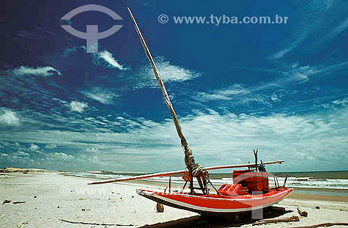  Jangada na praia em Maceió - Alagoas - Brasil  - Maceió - Alagoas - Brasil