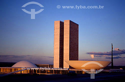  Prédio do Congresso Nacional - Brasília - DF - Brasil

 A cidade de Brasília é Patrimônio Mundial pela UNESCO desde 11-12-1987.  - Brasília - Distrito Federal - Brasil