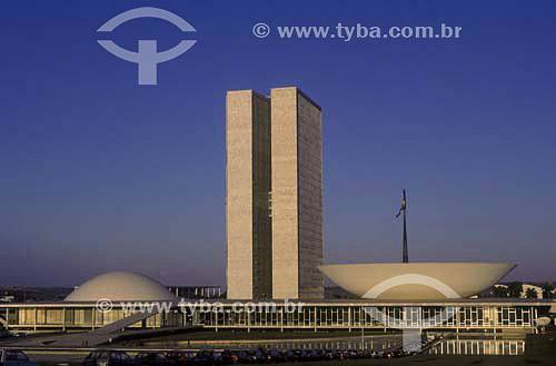  Congresso Nacional - Brasília - DF - Brasil

 A cidade de Brasília é Patrimônio Mundial pela UNESCO desde 11-12-1987.  - Brasília - Distrito Federal - Brasil