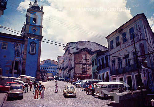  Vista do Pelourinho - Salvador  nos anos 70 - BA - Brasil 

  A cidade é Patrimônio Mundial pela UNESCO desde 06-12-1985.  - Salvador - Bahia - Brasil