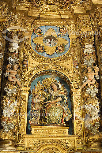  Detalhe do interior da Catedral Basilica de Salvador - BA - Brasil  - Salvador - Bahia - Brasil