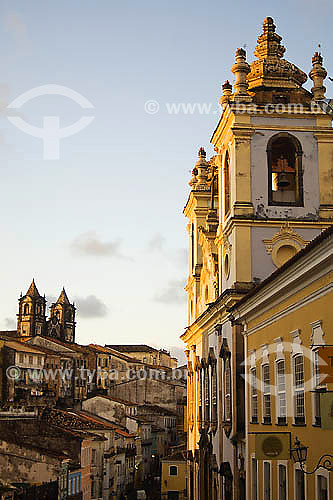  Vista do Largo do Pelourinho no Centro Historico de Salvador - BA - Brasil  - Salvador - Bahia - Brasil