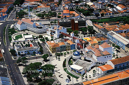  Vista aérea do Centro Cultural Dragão do Mar - Fortaleza - CE - Brasil - 03/2002.  - Fortaleza - Ceará - Brasil