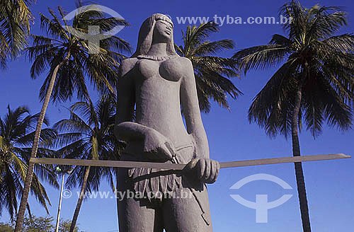  Estátua de Iracema em Fortaleza - Ceará - Janeiro 2006  - Fortaleza - Ceará - Brasil