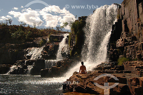  Cachoeira, Rio dos Couros - Chapada dos Veadeiros - Goiás - Brazil - 2007  - Goiás - Brasil