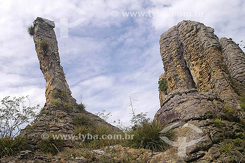  Formações rochosas - Parque Nacional de Sete Cidades - Piauí - Brasil - Fevereiro 2006  - Piauí - Brasil