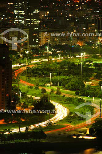  Aterro do Flamengo à noite - Rio de Janeiro - RJ - Brasil  - Rio de Janeiro - Rio de Janeiro - Brasil