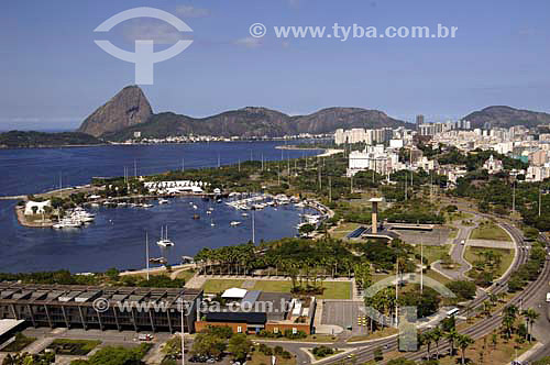  Vista do Aterro e Marina da Glória com Pão de Açucar ao fundo - Glória - Rio de Janeiro - RJ - Brasil / 2007  - Rio de Janeiro - Rio de Janeiro - Brasil