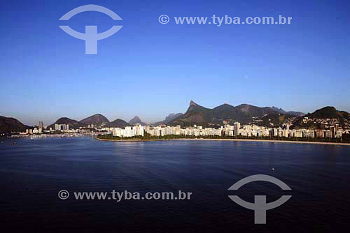  Vista aérea do Aterro do Flamengo com Corcovado ao fundo - Rio de Janeiro - RJ - Brasil - Julho de 2006  - Rio de Janeiro - Rio de Janeiro - Brasil