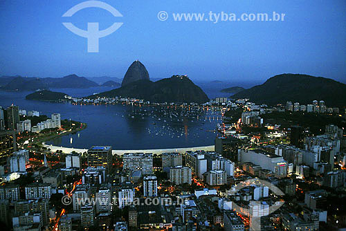  Vista da Praia de Botafogo com Pão de Açúcar ao fundo - Rio de janeiro - RJ - Brasil  - Rio de Janeiro - Rio de Janeiro - Brasil