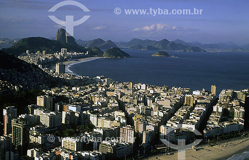  Ipanema com Copacabana e Pão de açucar ao fundo - Rio de Janeiro - RJ - Brasil  - Rio de Janeiro - Rio de Janeiro - Brasil