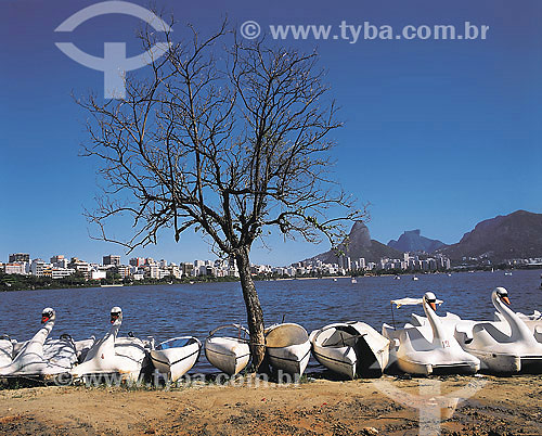  Pedalinhos na Lagoa Rodrigo de Freitas - Rio de Janeiro - RJ / 2007  - Rio de Janeiro - Rio de Janeiro - Brasil