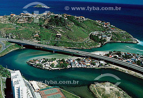  Vista aérea do Elevado do Joá sobre o Canal de Marapendi, na entrada da Barra da Tijuca - Rio de Janeiro - RJ - Brasil
  - Rio de Janeiro - Rio de Janeiro - Brasil