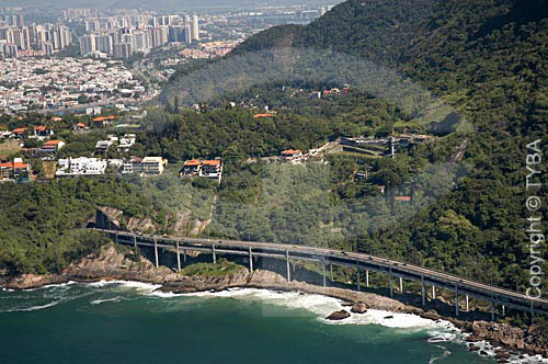  Vista aérea do Elevado do Joá - Rio de Janeiro - RJ - Brasil  foto digital  - Rio de Janeiro - Rio de Janeiro - Brasil