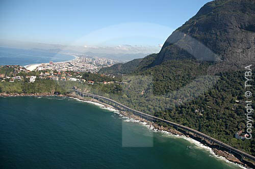  Vista aérea do Elevado do Joá - Rio de Janeiro - RJ - Brasil  foto digital  - Rio de Janeiro - Rio de Janeiro - Brasil