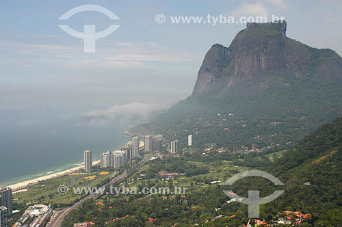  Vista aérea de São Conrado com a Pedra da Gávea ao fundo - Rio de Janeiro - RJ - Brasil  - Rio de Janeiro - Rio de Janeiro - Brasil