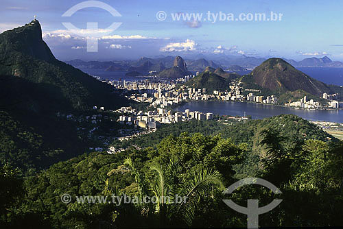  Vista do Cristo Redentor no morro do Corcovado - Rio de Janeiro - RJ - Brasil / 2007  - Rio de Janeiro - Rio de Janeiro - Brasil