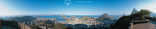  Vista panorâmica (236°) da Zona Sul do Rio de Janeiro - RJ - Brasil  - Rio de Janeiro - Rio de Janeiro - Brasil
