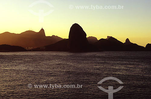  Baia da Guanabara vista do forte de Embui em Niterói - RJ - Brasil  - Niterói - Rio de Janeiro - Brasil