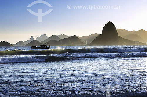  Baia da Guanabara vista do forte de Embui em Niterói - RJ - Brasil  - Niterói - Rio de Janeiro - Brasil