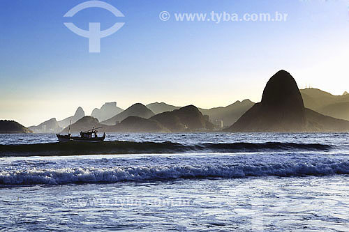  Baia da Guanabara vista do forte de Embui em Niterói - RJ - Brasil  - Niterói - Rio de Janeiro - Brasil