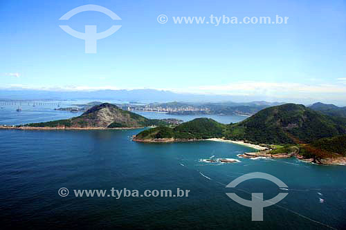  Vista aérea da Praia e do Forte do Imbuí - Niterói - RJ - Brasil - Novembro de 2006  - Niterói - Rio de Janeiro - Brasil