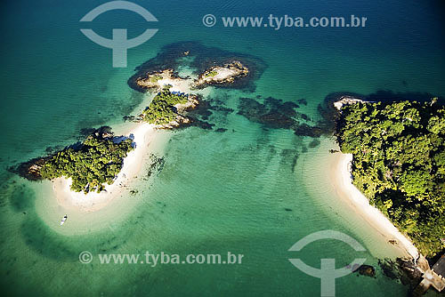  Vista aérea de pequenas ilhas na Baía de Angra - Costa Verde - Angra dos Reis - RJ - Brasil  - Angra dos Reis - Rio de Janeiro - Brasil