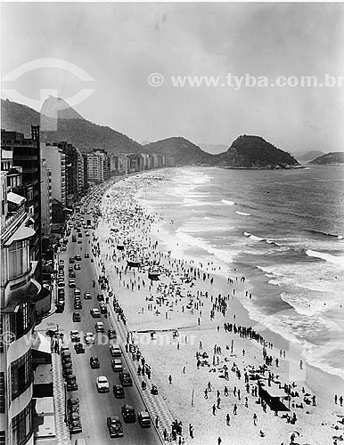  Vista de Copacabana em 26/11/1952 - RJ - RJ - Brasil  - Rio de Janeiro - Rio de Janeiro - Brasil